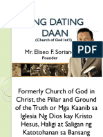 Ang Dating Daan: Mr. Eliseo F. Soriano