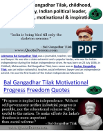 Lokmanya Bal Gangadhar Tilak, Childhood, Facts and History, Indian Political Leader, Freedom Fighter, Motivational & Inspirational