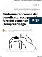 Sindrome Rancorosa Del Beneficato - Ecco Perché Fare Del Bene Non (Sempre) Ripaga