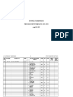 Instruction Division Timetable First Semester 2017-2018 July 25, 2017