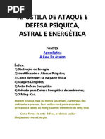 Apostila de Ataque e Defesa Psquica