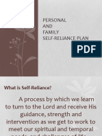 Personal AND Family Self-Reliance Plan