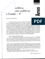 HIRCH, Joaquim. Forma Política, Instituições Políticas e Estado PDF