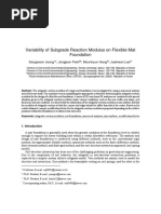 Variability of Subgrade Reaction Modulus On Flexible Mat Foundation