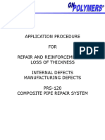 Application Procedure PRS-120 For Internal Defects-Manufacturing Defects