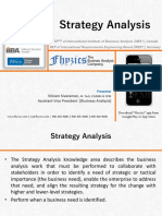 Strategy Analysis: Vikram Sivaraman Assistant Vice President (Business Analysis)