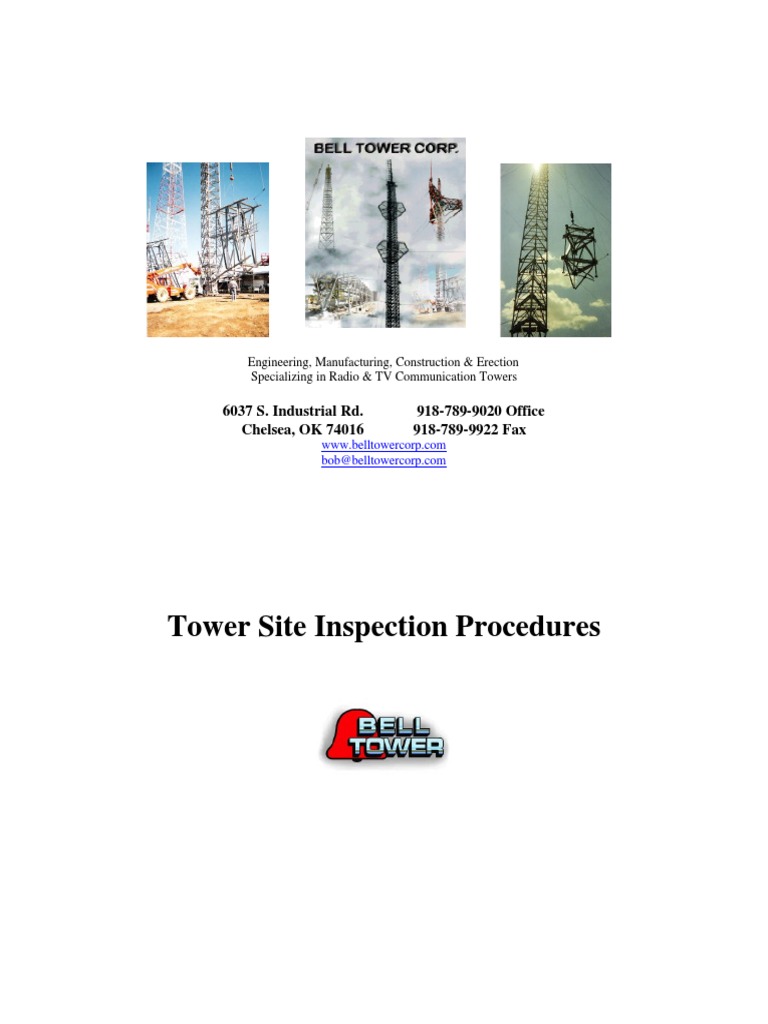 Tower Inspection Procedures Guide | PDF | Electrical Connector | Screw