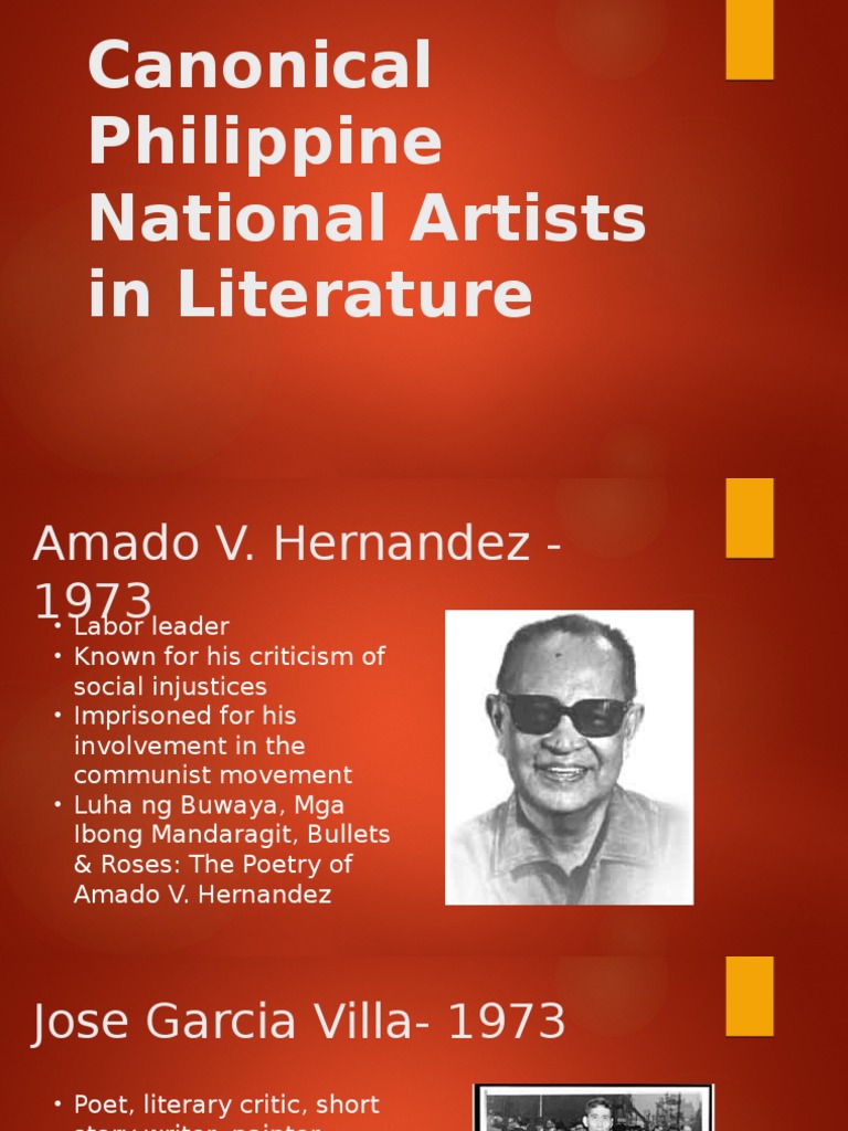 334657074 Canonical Philippine National Artists In Literature Works Writing