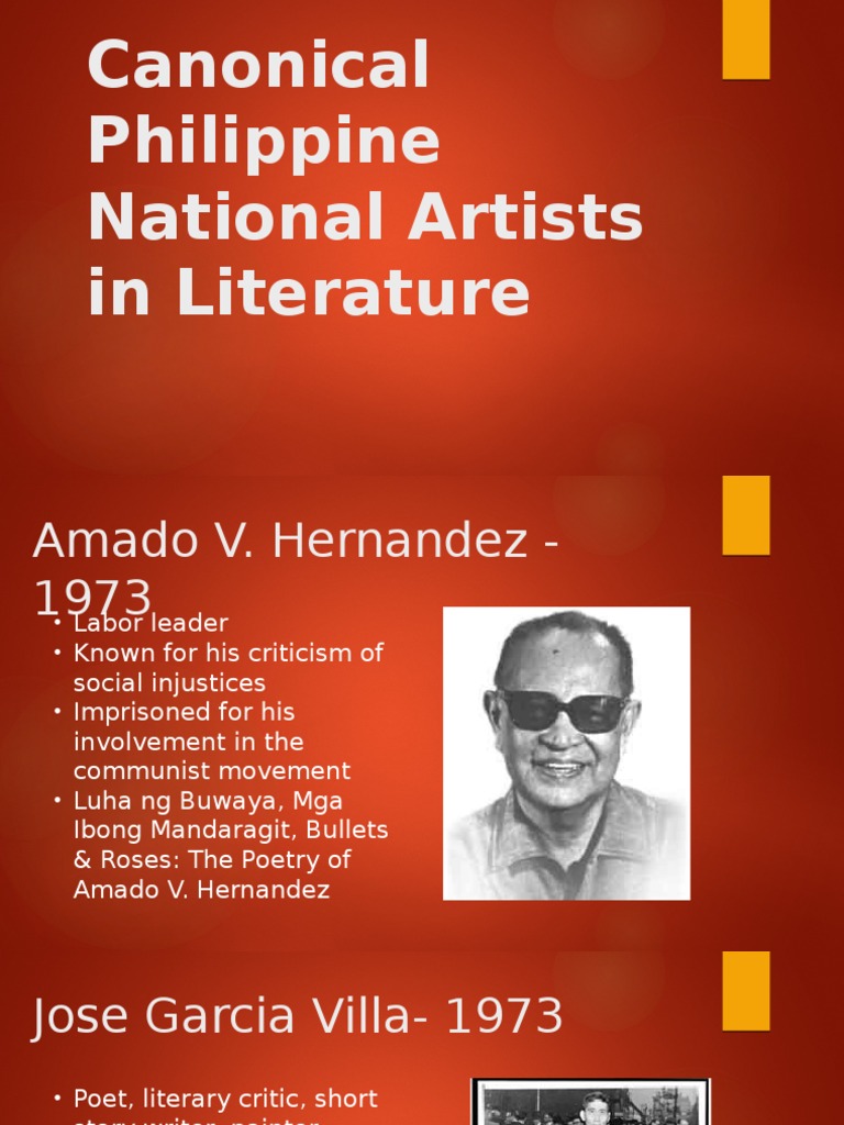 150 words essay that highlights and analyzes the national artist of the philippines