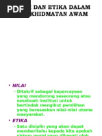Download Nilai dan etika dalam perkhidmatan awam by kiedd_04 SN3558161 doc pdf