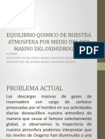 Equilibrio Químico de Nuestra Atmósfera Por Medio Del uso masivo del oxihidrogeno