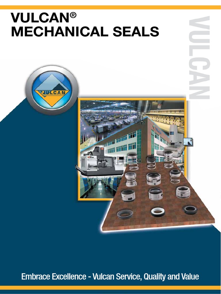 Vulcan Seals Mechanical Seal Brochure | PDF | Reliability Engineering ...