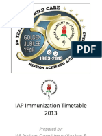 App for IAP Immunization Timetable 2013