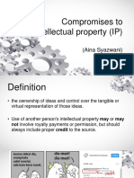 Compromises To Intellectual Property (IP) : (Aina Syazwani)