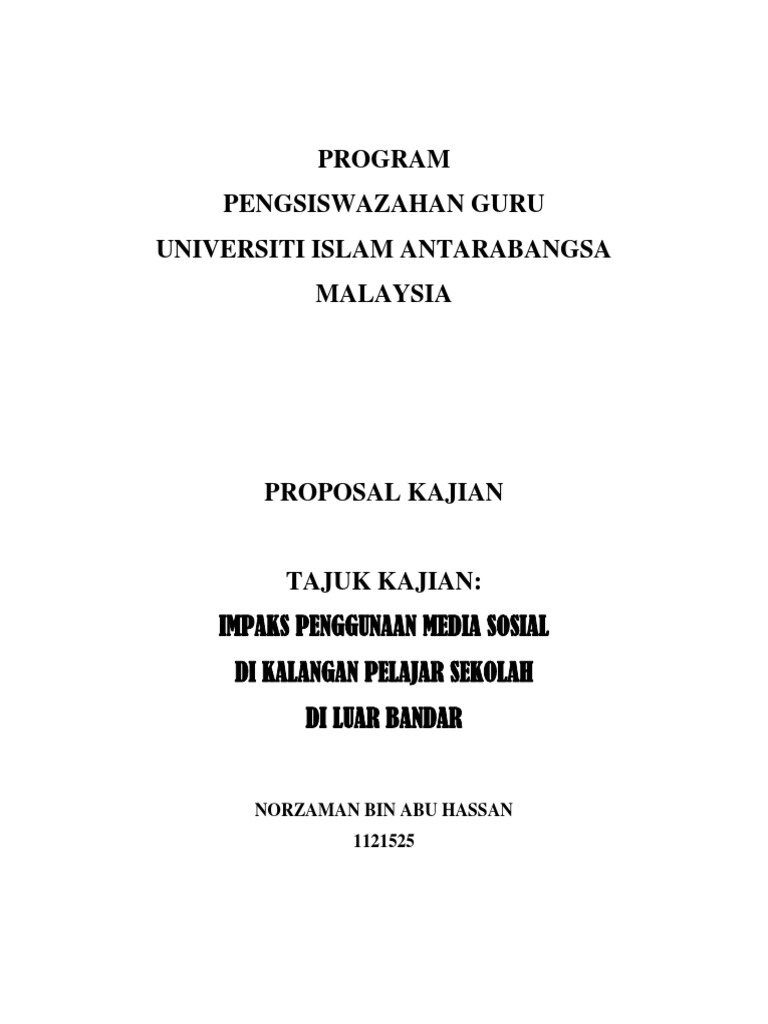 Proposal Kajian