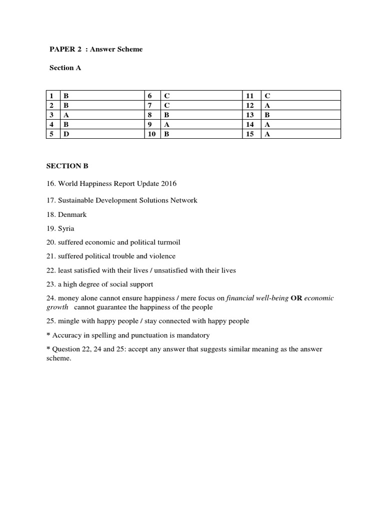 Answer Paper 2 - Section A - D | PDF | Cognition