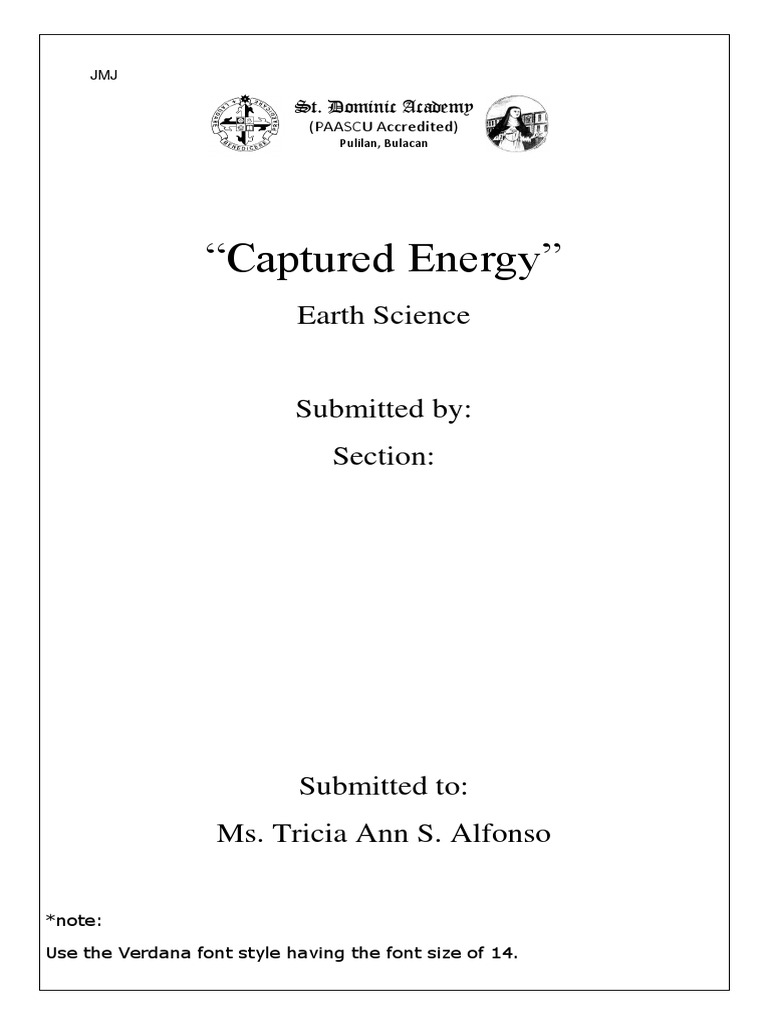 Earth Science Project Guide | PDF