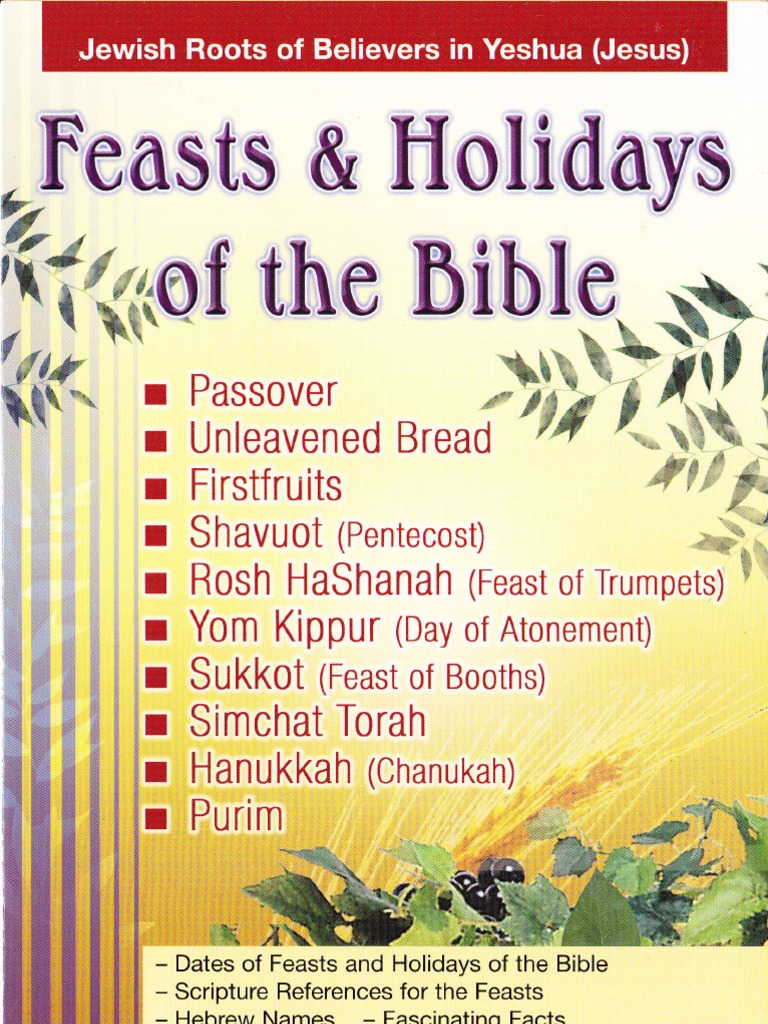 Feast & Holidays of The Bible PDF Book Of Esther Passover