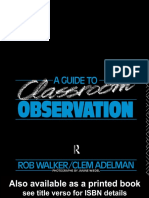 [Clement Adelman] a Guide to Classroom Observation