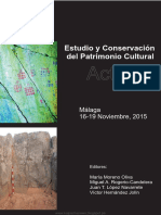 Estudio y Conservación Del Patrimonio Cultural; Actas