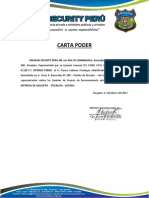 Carta poder Amazon Security otorga poder para tramites licencia funcionamiento