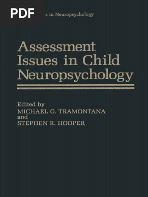 Assessment Issues In Child Neuropsychology Clinical Psychology