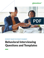 Glassdoor Behavioral Interviewing Questions Templates eBook 2017