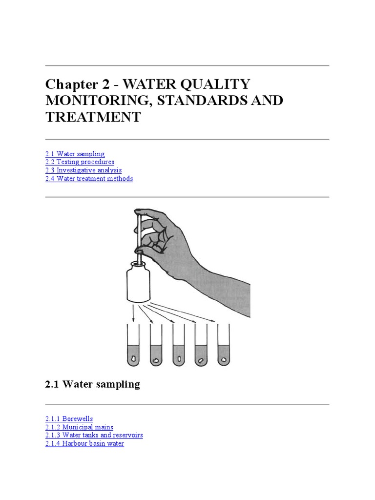 Water Quality Monitoring PDF Chlorine Water Quality