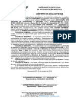 Contrato de exclusividade entre empresário e banda