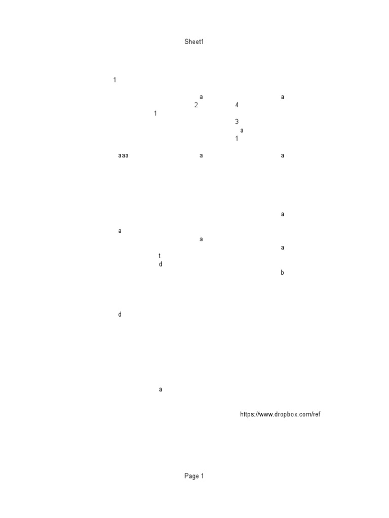Sheet 1 | PDF