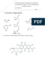 Avaliação de Química Julio Mesquita