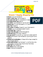 Season 1 Shopping List 3 5