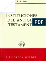 De Vaux, Roland - Instituciones Del Antiguo Testamento