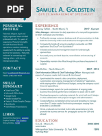 Samuel A. Goldstein - Office Management Specialist Resume