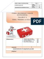 Informe 8 Seguridad Primeros Auxilios