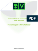 273647087 Alien Vault Device Integration Citrix NetScaler