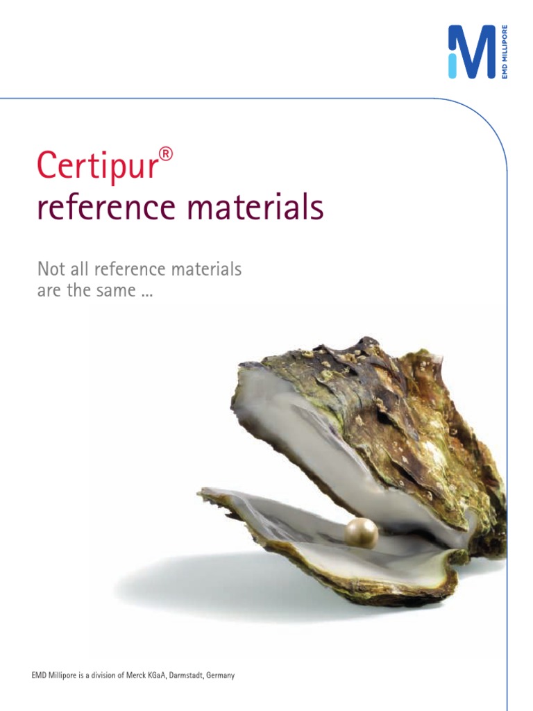 Certipur Materiales Referencia Merck | PDF | Calibration | Metallic ...