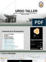 Presentacion Curso Taller Minesight UNAM MOQUEGUA