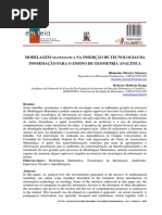 MODELAGEM MATEMÁTICA NA INSERÇÃO DE TECNOLOGIAS DA INFORMAÇÃO PARA O ENSINO DE GEOMETRIA ANALÍTICA