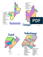 Los 22 Departamentos de Guate 2xhoja Mapa