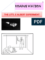 John Broadus Watson: The Littl E Albert Experiment