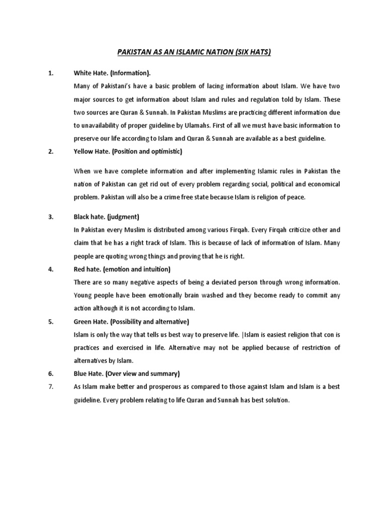 Pakistan As A Islamic Nation | PDF | Pakistan | Abrahamic Religions