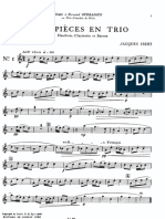 Ibert - 5 Pièces en Trio (Oboe, Clarinet and Bassoon) PDF
