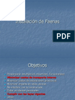 Instalación Faenas