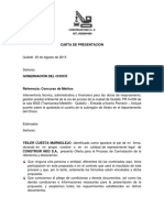 Carta de Presentacion