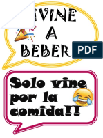 ¡¡VINE A Beber!!: Solo Vine Por La Comida!!