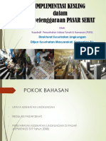 Implementasi Penyelenggaraan Kesling Dalam Penyelenggaran Pasar Sehat