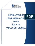 Instructivo Instalacion y Utilizacion de Sala Videoconferencia