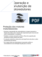 Manutenção e proteção de motoredutores