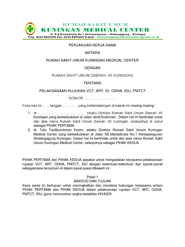 Mou Rujukan Hiv | PDF | Pengelolaan Keuangan & Uang